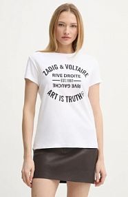 T-shirt Zadig&Voltaire  biały damski JWTS02769.107