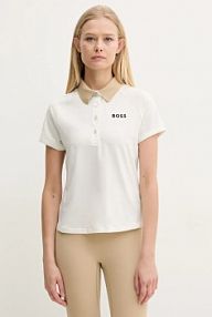 Koszulka polo Boss  beżowa damska 50540217