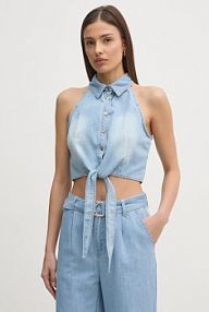 Bluzka Gaudi  niebieska damska 511BD46003