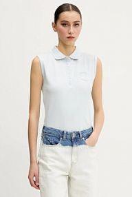 Top Guess Jeans  niebieski damski W5GP24.KCYR1