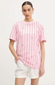 T-shirt Karl Kani  różowy damski 61300127