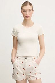 T-shirt Karl Kani  beżowy damski 61300113