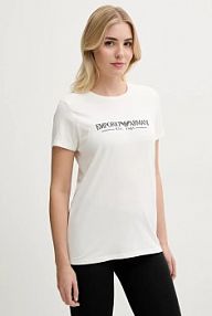 T-shirt Emporio Armani Underwear  beżowy damski EW000408.AF10