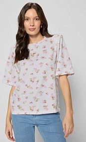 T-shirt BIZUU  beżowy damski MELISA.KAROMI