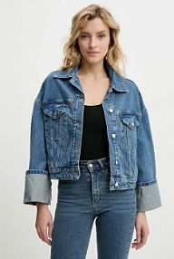 Kurtka jeansowe Answear.LAB  niebieska damska sng.99.tos