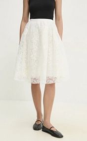 Spódnica midi Answear.LAB  biała CK.STH.fms