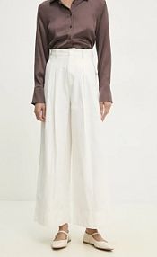 Spodnie eleganckie Answear.LAB  białe damskie pk14747.ILK