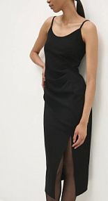 Sukienka midi Answear  czarna 661742.hms