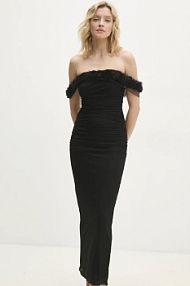 Sukienka midi Answear  czarna 502552.fms