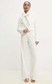 Spodnie eleganckie Answear.LAB  białe damskie WS25.SPD002