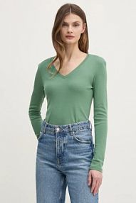 Longsleeve United Colors of Benetton  zielony damski 3GA2E4245