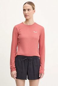 Longsleeve Salewa  pomarańczowy damski 00.0000028865