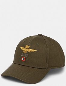 Czapka z daszkiem aeronautica militare  zielona damska HA1100CT2848
