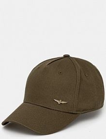 Czapka z daszkiem aeronautica militare  zielona damska HA1122CT2848