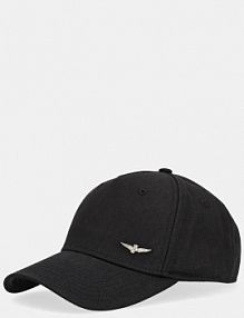 Czapka z daszkiem aeronautica militare  czarna damska HA1122CT2848