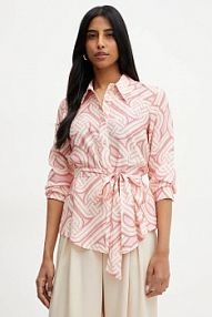 Koszula z długim rękawem Silvian Heach  beżowa GPP25363BL