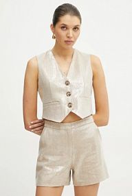 Kamizelka Silvian Heach  beżowa damska CVP25010GT