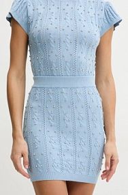 Spódnica mini Silvian Heach  niebieska GPP25165MG