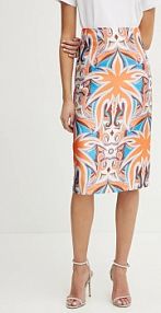 Spódnica midi Silvian Heach  pomarańczowa CVP25070LO