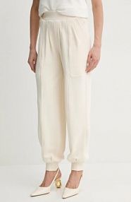 Spodnie dresowe Silvian Heach  beżowe damskie GPP25104PA