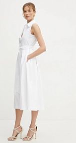 Sukienka midi Silvian Heach  biała GPP25450VE