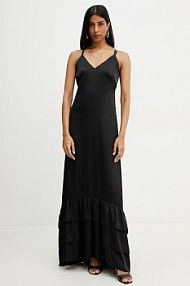 Sukienka maxi Silvian Heach  czarna GPP25452VE