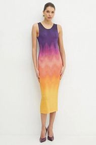 Sukienka midi Silvian Heach  fioletowa CVP25041VE