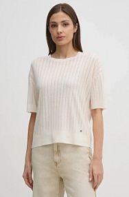 T-shirt MOS MOSH  beżowy damski 168390