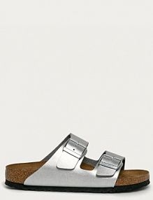 Klapki Birkenstock  srebrne damskie 1012283