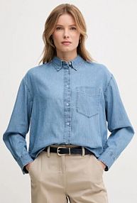 Koszula jeansowa United Colors of Benetton  niebieska 5DHJDQ07U