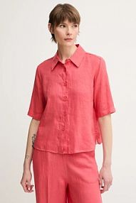 Koszula z krótkim rękawem United Colors of Benetton  czerwona 5BML5QB75