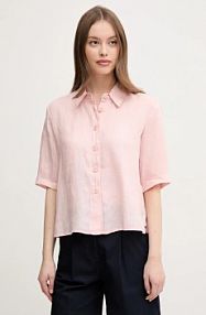 Koszula z krótkim rękawem United Colors of Benetton  różowa 5BML5QB75