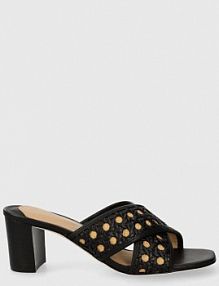 Klapki eleganckie Lauren Ralph Lauren  czarne 802920412001.