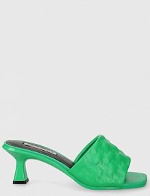 Klapki eleganckie Karl Lagerfeld  zielone KL30113.0GG