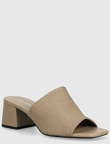 Klapki eleganckie Calvin Klein  beżowe HW0HW01936