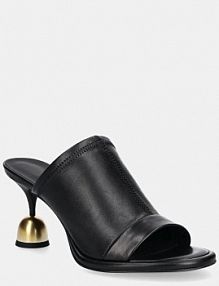 Klapki eleganckie Vanda Novak  czarne Gaia.Deep.Bla