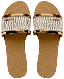 Klapki Havaianas  złote damskie 4146063.1856