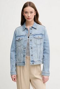 Kurtka jeansowe United Colors of Benetton  niebieska damska 21TBDN00N