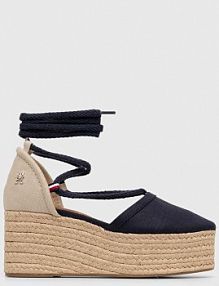 Espadryle na koturnie Tommy Hilfiger  granatowe FW0FW07746