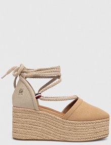 Espadryle na koturnie Tommy Hilfiger  beżowe FW0FW07746
