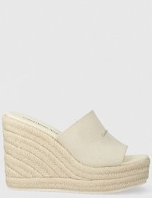 Klapki eleganckie Calvin Klein Jeans  beżowe YW0YW01356