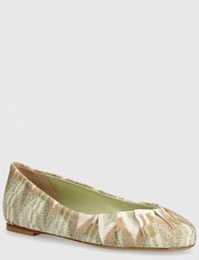 Baleriny Missoni  zielone M31.024