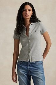 Koszulka polo Polo Ralph Lauren  szara damska 211939272