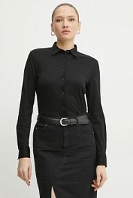 Koszula z długim rękawem Boss  czarna 50531518