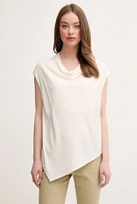 Bluzka Sisley  beżowa damska 5FNTLQ08P