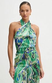 Bluzka Simona Corsellini  zielona damska P25CPTO014