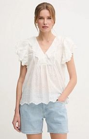 Bluzka Pepe Jeans  beżowa damska PL305023