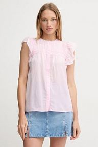 Koszula z krótkim rękawem Pepe Jeans  różowa PL305028