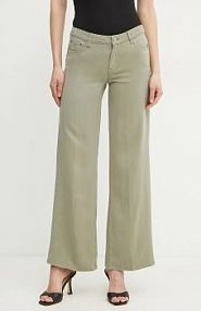 Spodnie eleganckie Guess  zielone damskie W4GA96.WDP85