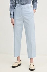 Spodnie eleganckie Tommy Hilfiger  niebieskie damskie WW0WW40504